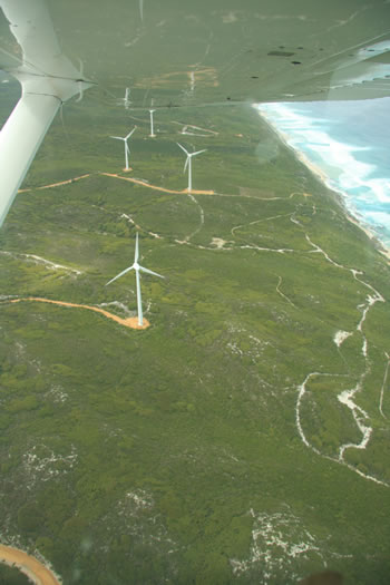 Aerial Photograph of Albany Wind Farm, Western Australia - by Air