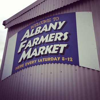 Albany Farmers Market - Sign