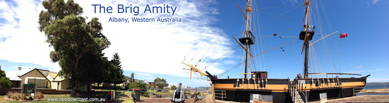 The Brig Amity Replica - Panoramic Photograph