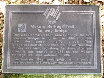 Mokare Heritage Trail Railway Bridge Sign