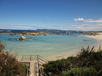 Greens Pool from the lookout during summer at William Bay National Park